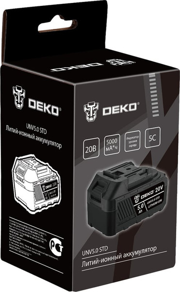 Изображение товара Аккумулятор для электроинструмента Deko UNV5.0 STD / 063-4495