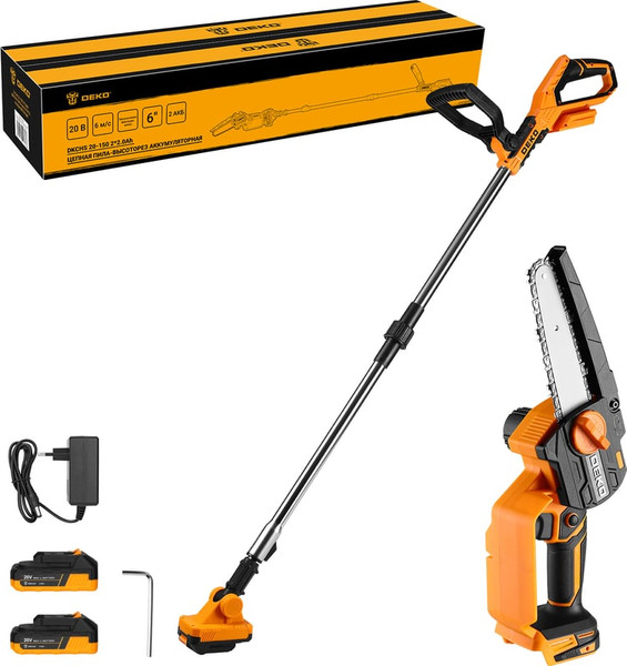 Изображение товара Пила цепная аккумуляторная Deko DKCHS 20-150 / 063-4482