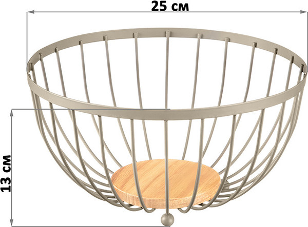 Изображение товара Корзина для хранения El Casa Мокко / 240513