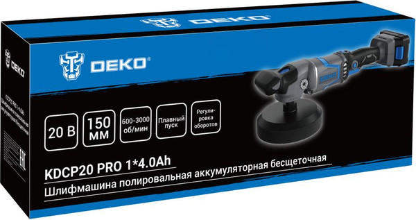 Изображение товара Полировальная машина Deko KDCP20 PRO / 081-1028