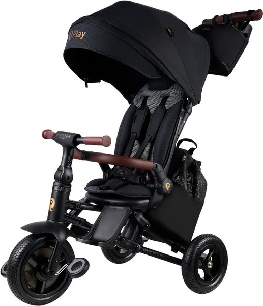 Изображение товара Трехколесный велосипед с ручкой QPlay S702 Sprinter S Max Black (Lux/Black)