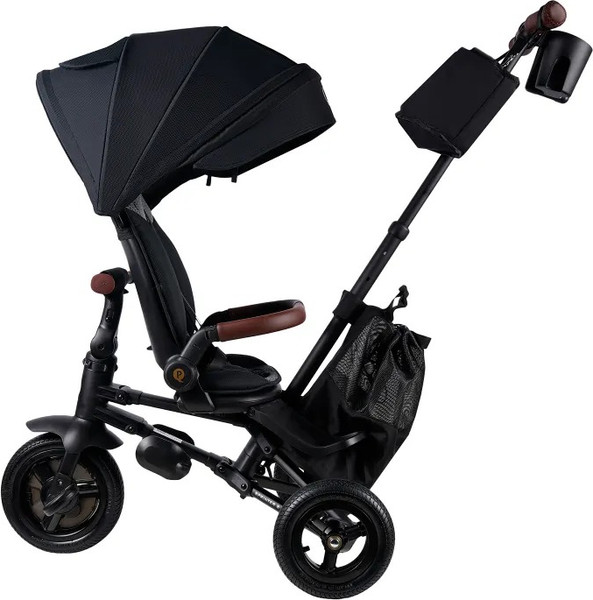 Изображение товара Трехколесный велосипед с ручкой QPlay S702 Sprinter S Max Black (Lux/Black)