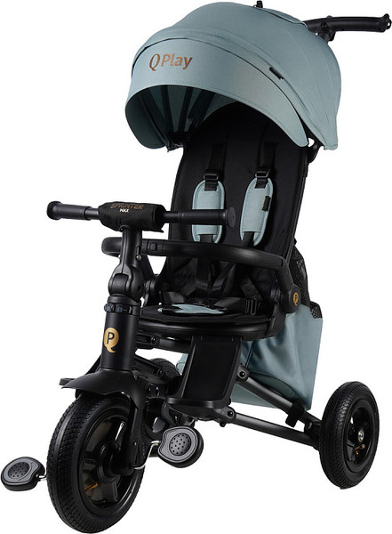 Изображение товара Трехколесный велосипед с ручкой QPlay S702 Rider Max Mint (Oxford/Graphite)