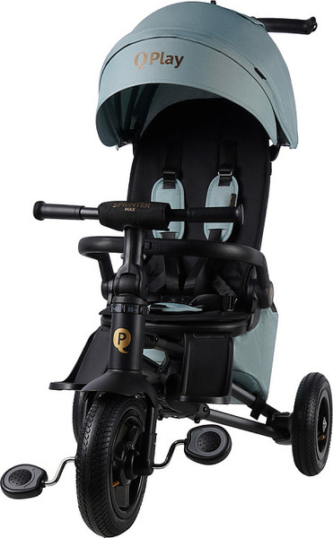Изображение товара Трехколесный велосипед с ручкой QPlay S702 Rider Max Mint (Oxford/Graphite)