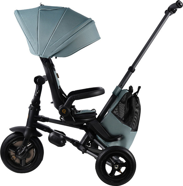 Изображение товара Трехколесный велосипед с ручкой QPlay S702 Rider Max Mint (Oxford/Graphite)