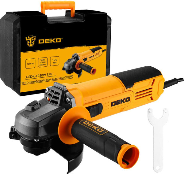 Изображение товара Угловая шлифовальная машина Deko AGDK-1250W / 084-1078