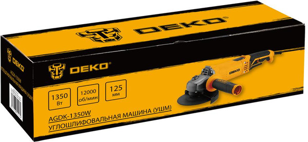 Изображение товара Угловая шлифовальная машина Deko AGDK-1350W / 084-1080