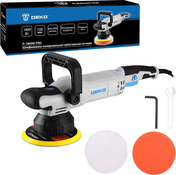 Изображение товара Полировальная машина Deko P-1800W PRO / 084-1098