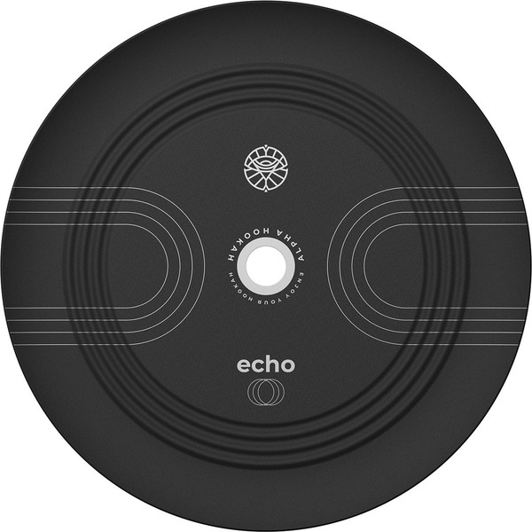 Изображение товара Шахта для кальяна Alpha Hookah Echo Silver Noir (силиконовый шланг, мундштук, диффузор)