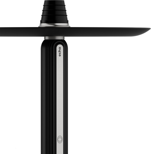 Изображение товара Шахта для кальяна Alpha Hookah Echo Silver Noir (силиконовый шланг, мундштук, диффузор)