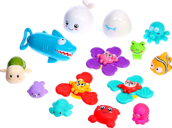 Изображение товара Набор игрушек для ванной Крошка Я 10434999 (14шт)