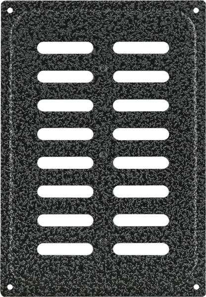 Изображение товара Решетка вентиляционная Нора-М 165x240 с заслонкой / 19370 (кожа/серебро)