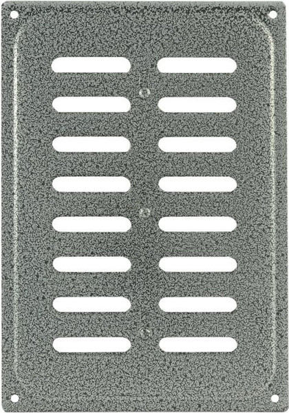 Изображение товара Решетка вентиляционная Нора-М 165x240 с заслонкой / 12923 (серебро)