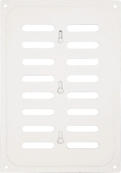 Изображение товара Решетка вентиляционная Нора-М 165x240 с заслонкой / 19372 (сигнальный белый)