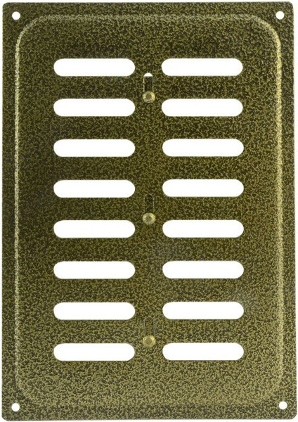 Изображение товара Решетка вентиляционная Нора-М 165x240 с заслонкой / 4846 (старая бронза)