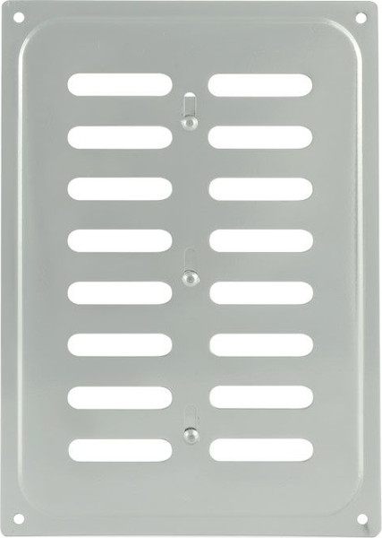 Изображение товара Решетка вентиляционная Нора-М 165x240 с заслонкой / 7186 (хром)