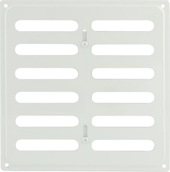 Изображение товара Решетка вентиляционная Нора-М 200x200 с заслонкой / 12920 (белый)