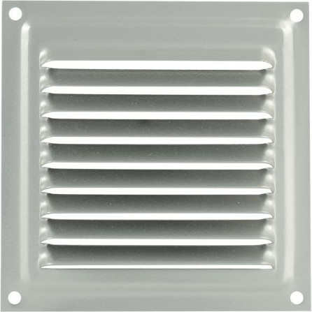 Изображение товара Решетка вентиляционная Нора-М 100x100 с сеткой / 7209 (хром)