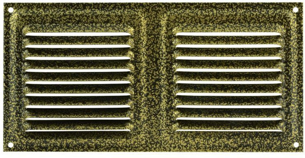 Изображение товара Решетка вентиляционная Нора-М 100x200 с сеткой / 7215 (старая бронза)