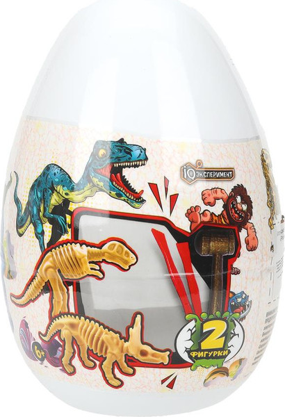 Изображение товара Набор для опытов IQ Эксперимент Раскопки Яйцо 2 скелета / ZPE-2SK-WT (белый)