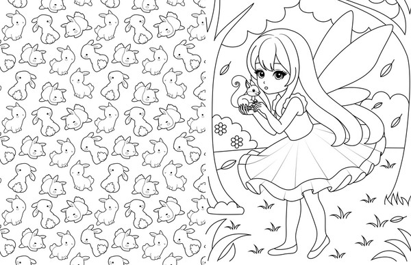 Изображение товара Раскраска Махаон Аниме-девочки, интегральная обложка (Барсуков Иван)