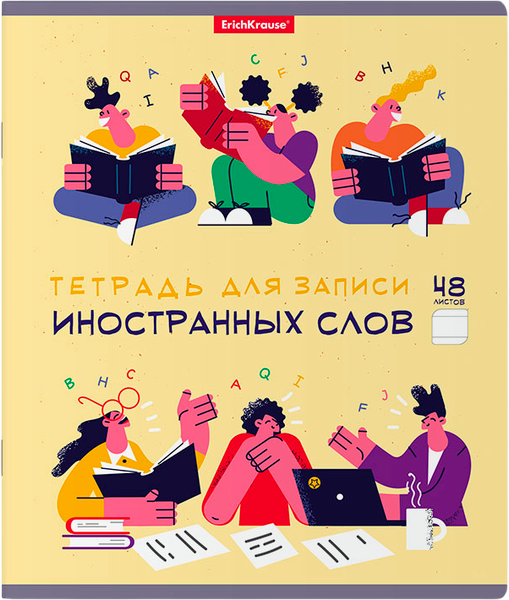 Изображение товара Тетрадь предметная Erich Krause Conversation. Для записи иностранных слов / 58541 (48л, линейка)