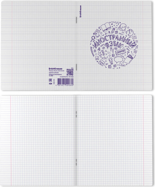 Изображение товара Тетрадь предметная Erich Krause Chaos. Иностранный язык / 59466 (48л, клетка)