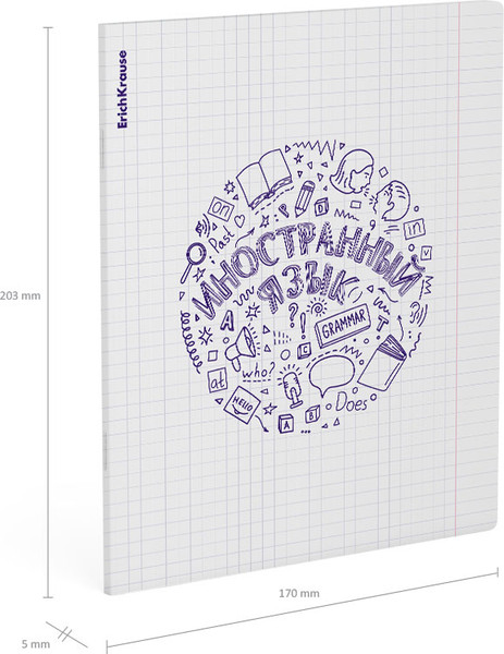 Изображение товара Тетрадь предметная Erich Krause Chaos. Иностранный язык / 59466 (48л, клетка)