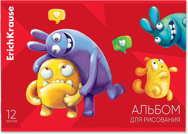 Изображение товара Альбом для рисования Erich Krause Jolly Friends / 63443 (12л)