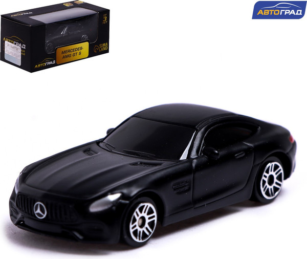 Изображение товара Масштабная модель автомобиля Автоград Mercedes-Amg GT S / 7153007 (черный матовый)