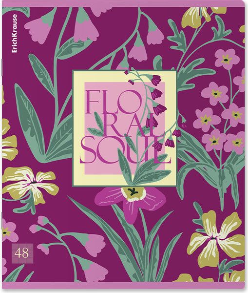 Изображение товара Тетрадь Erich Krause Floral Soul / 63316 (48л, клетка)