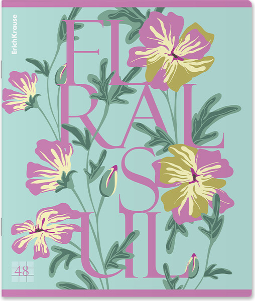 Изображение товара Тетрадь Erich Krause Floral Soul / 63316 (48л, клетка)