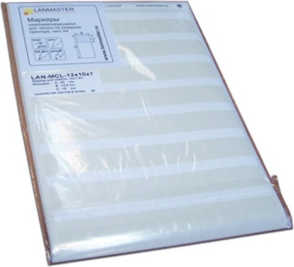 Изображение товара Маркер кабельный Lanmaster LAN-MCL-50x20x10 (20шт)