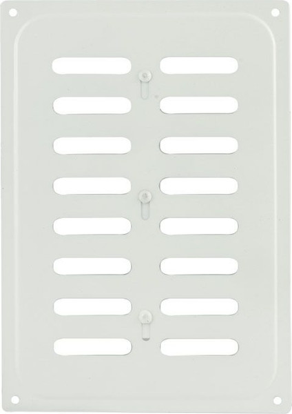 Изображение товара Решетка вентиляционная Нора-М 165x240 с заслонкой / 4760 (белый)