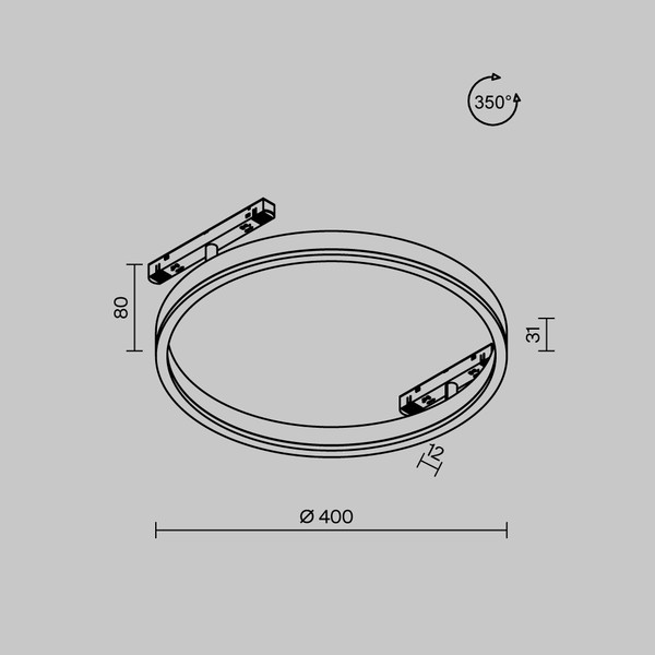Изображение товара Трековый светильник Maytoni TR227-2-24W3K-B