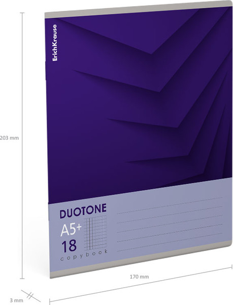 Изображение товара Тетрадь Erich Krause Duotone Next / 56302 (18л, клетка)