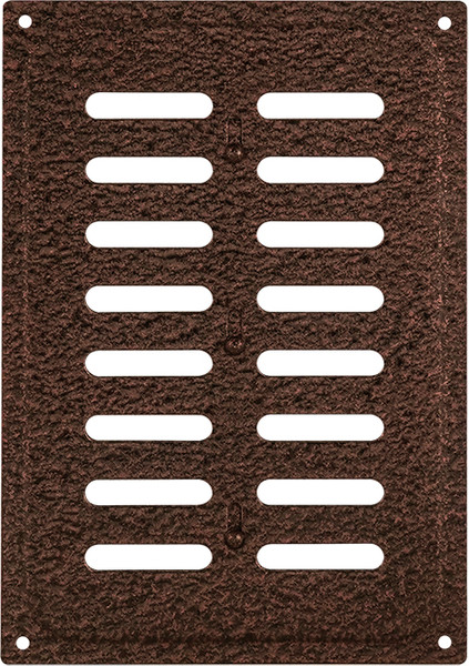 Изображение товара Решетка вентиляционная Нора-М 165x240 с заслонкой / 19371 (кожа/медь)