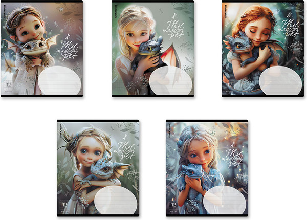 Изображение товара Тетрадь Erich Krause Magic Pet / 63246 (12л, клетка)