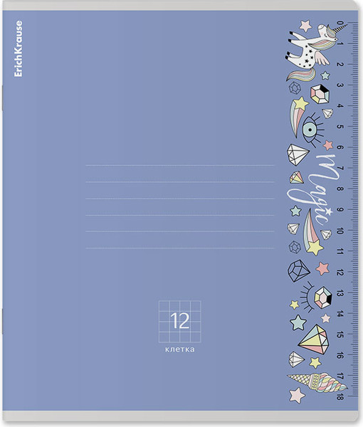 Изображение товара Тетрадь Erich Krause Ruler Magic / 60530 (12л, клетка)