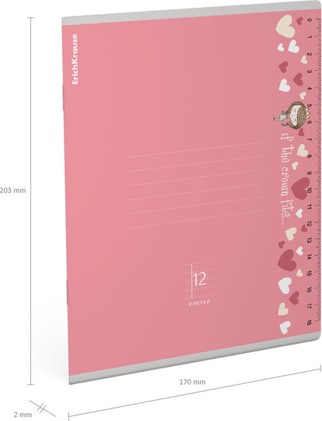 Изображение товара Тетрадь Erich Krause Ruler Magic / 60530 (12л, клетка)
