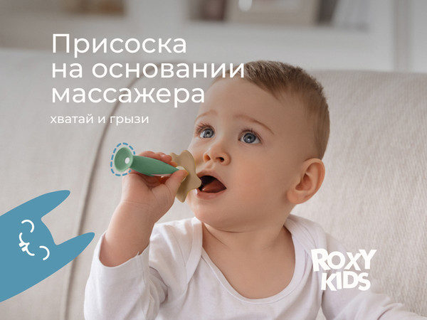 Изображение товара Набор зубных щеток для новорожденных ROXY-KIDS RTB-008 (оливковый)