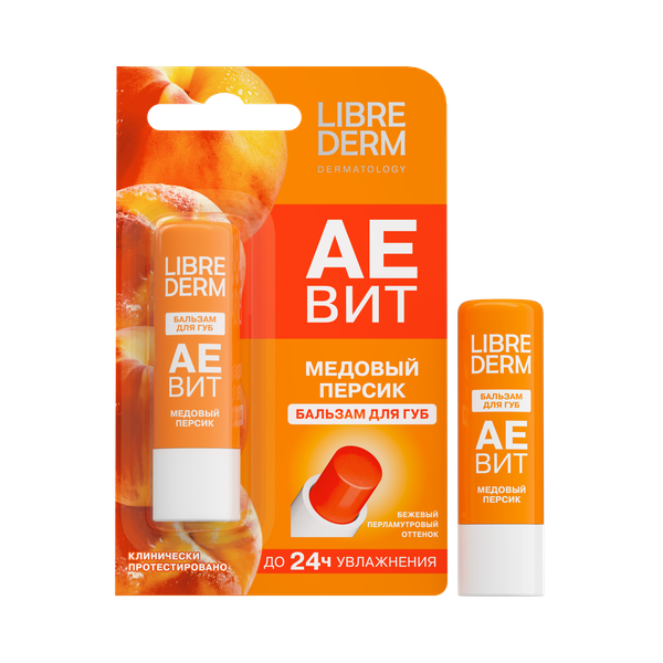 Изображение товара Бальзам для губ AEVIT Медовый персик (4г)
