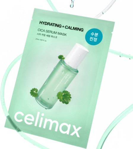 Изображение товара Маска для лица тканевая Celimax The real cica calming serum mask (27мл)