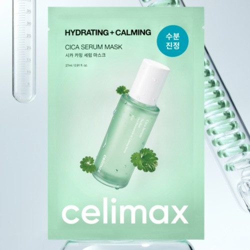 Изображение товара Маска для лица тканевая Celimax The real cica calming serum mask (27мл)
