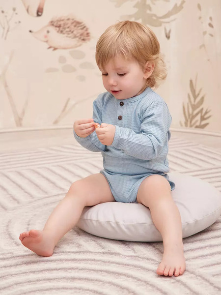 Изображение товара Набор боди для малышей Rant Waffy / 4-92 (2шт, Blue/Brown, р.80)