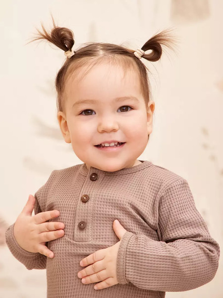 Изображение товара Набор боди для малышей Rant Waffy / 4-92 (2шт, Blue/Brown, р.80)