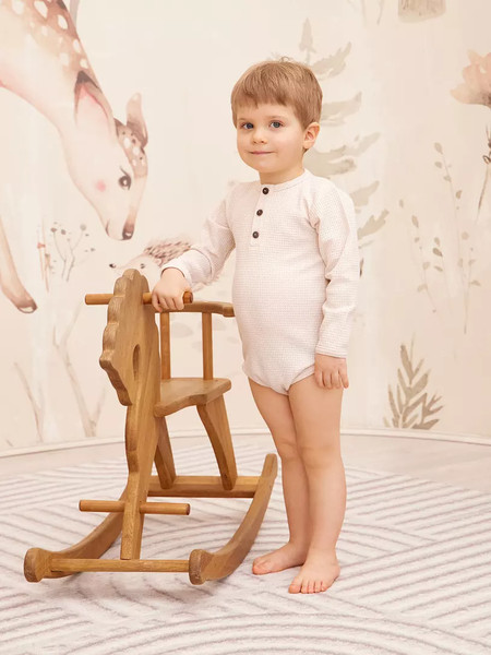 Изображение товара Набор боди для малышей Rant Waffy / 4-92 (2шт, Milk/Latte, р.86)