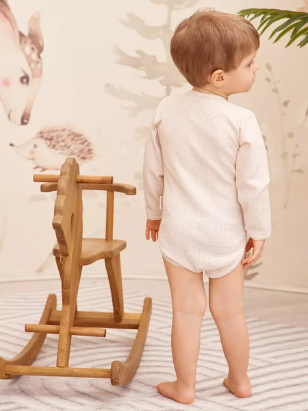 Изображение товара Набор боди для малышей Rant Waffy / 4-92 (2шт, Milk/Latte, р.86)