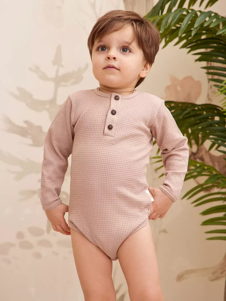 Изображение товара Набор боди для малышей Rant Waffy / 4-92 (2шт, Milk/Latte, р.86)