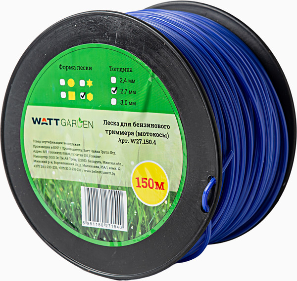 Изображение товара Леска для триммера Watt 2.7 / W27.150.4